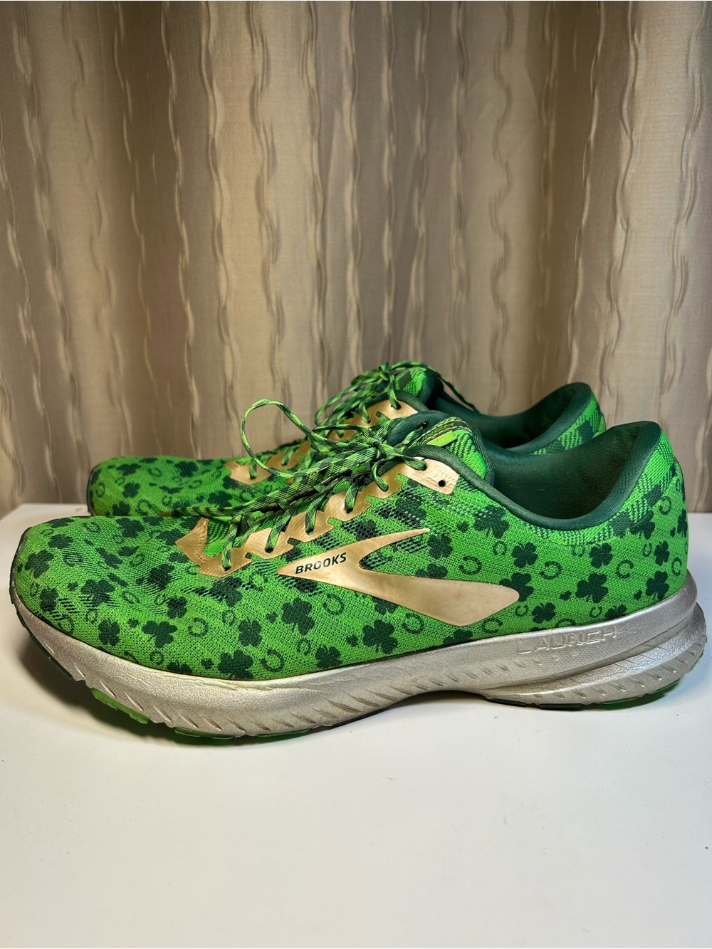 Brooks Launch 6 Men's 11.5 Shamrock St Patrick's Day Run Lucky 1102971D349